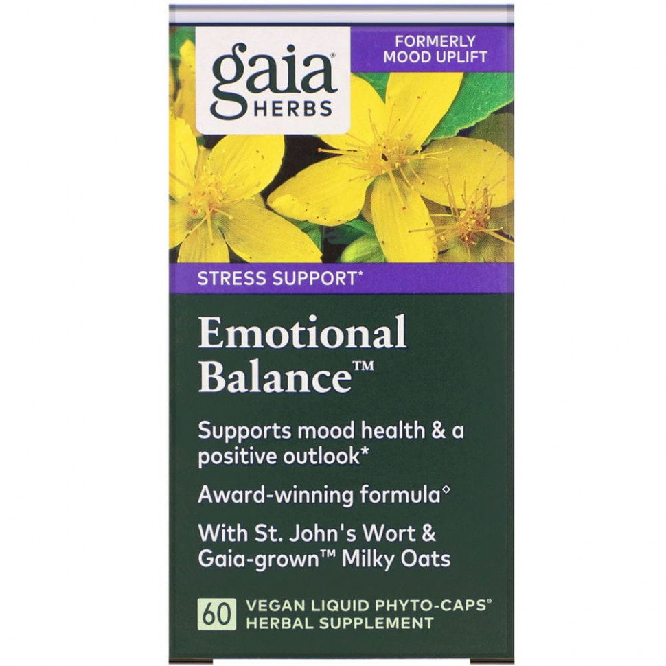 Gaia Herbs, Emotional Balance, 60   Phyto-Cap    , -, 