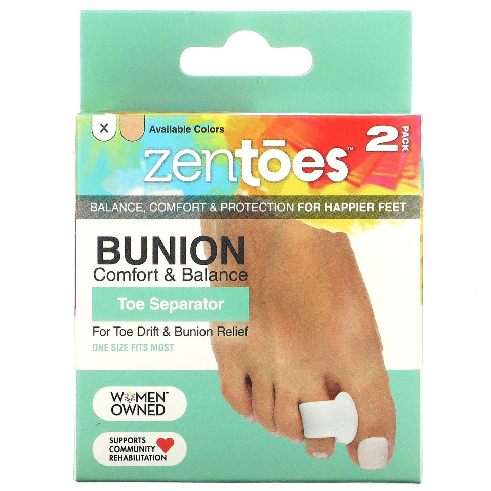 ZenToes, Toe Separator, Bunion Comfort & Balance,  , 2 .      , -, 