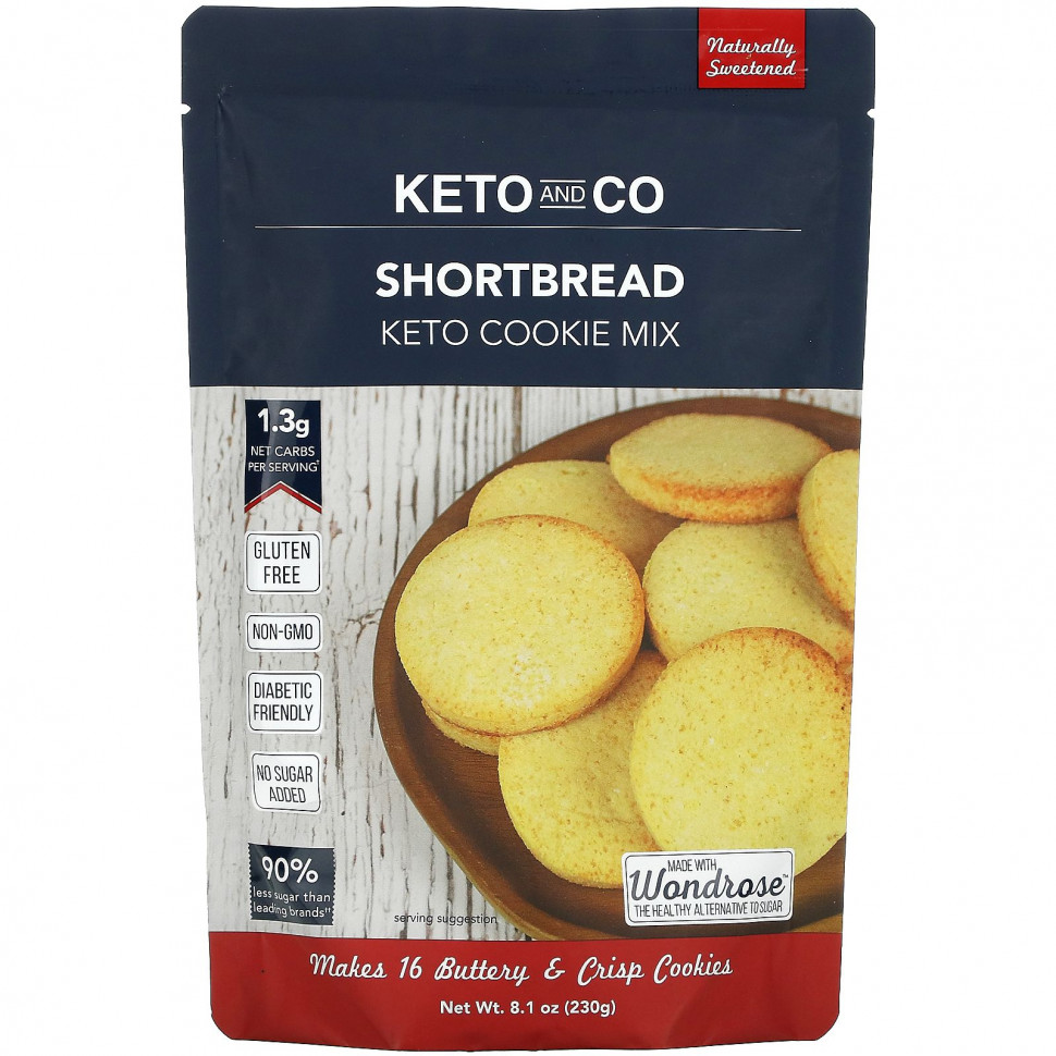 Keto and Co, Keto Cookie Mix,  , 230  (8,1 )    , -, 