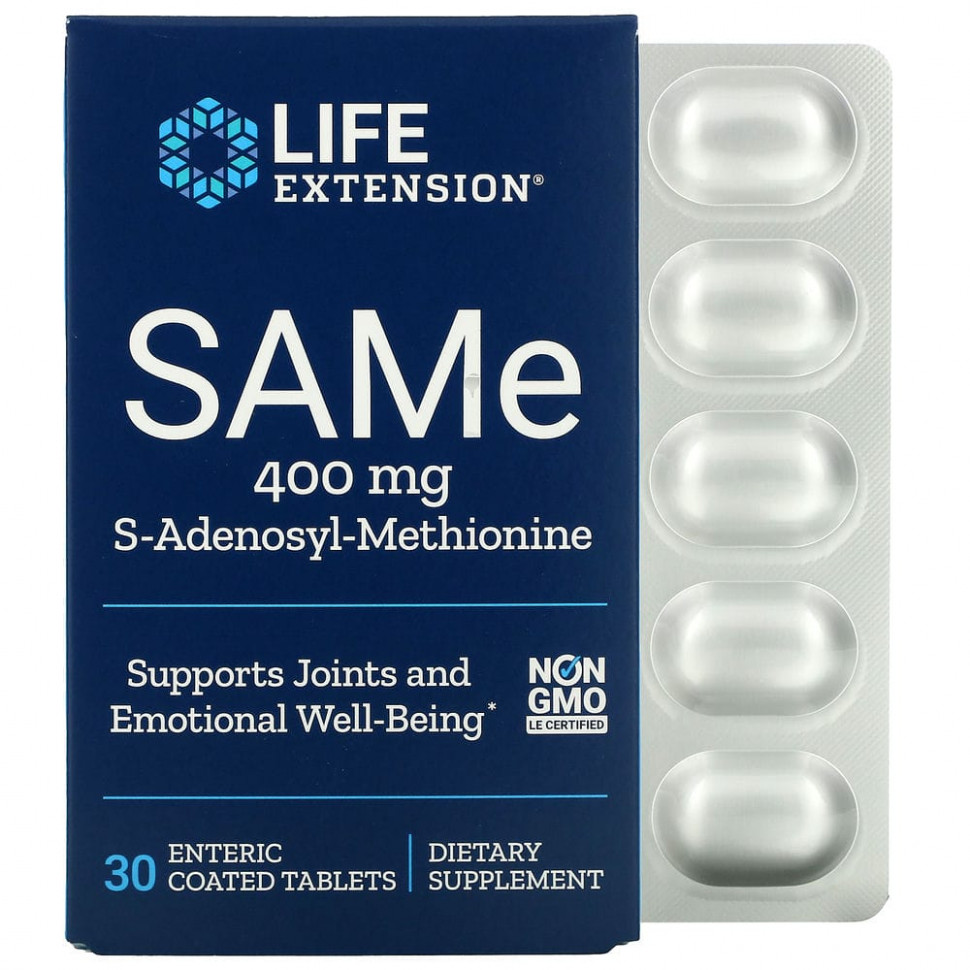 Life Extension, SAMe, S-, 400 , 30 ,       , -, 