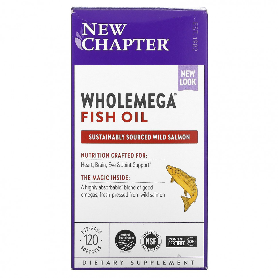  New Chapter, Wholemega,  , 120    Iherb ()