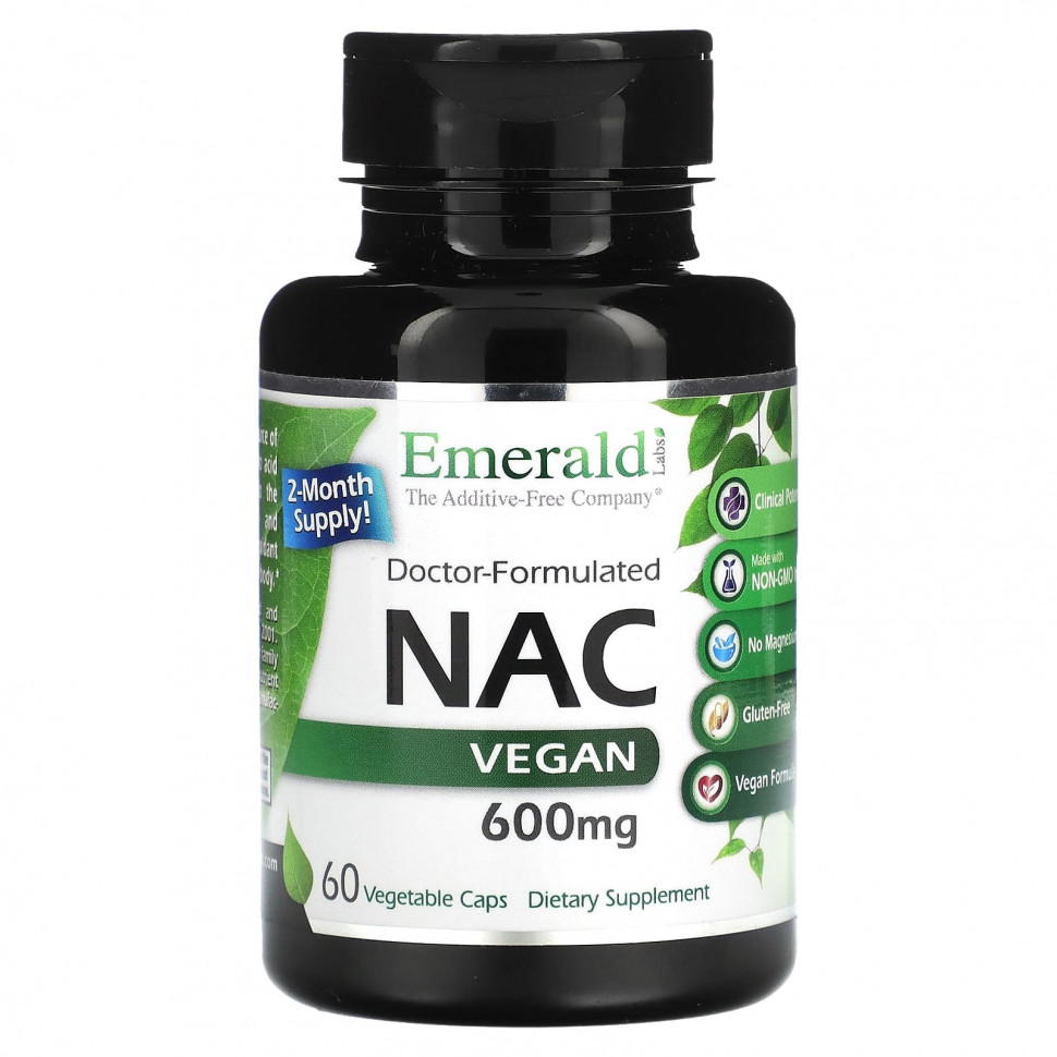 Emerald Laboratories, NAC  , 600 , 60      , -, 