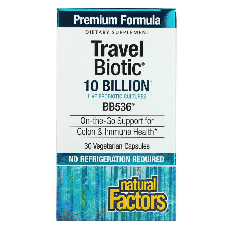 Natural Factors, Travel Biotic, BB536, 10 , 30      , -, 