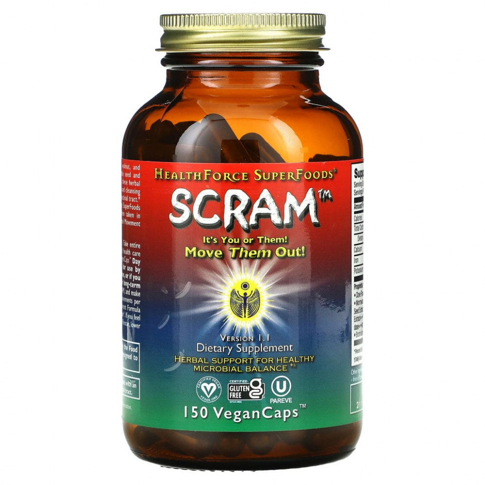 HealthForce Superfoods, Scram, 150      , -, 