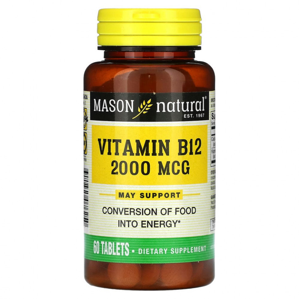 Mason Natural,  B12, 2000 , 60     , -, 