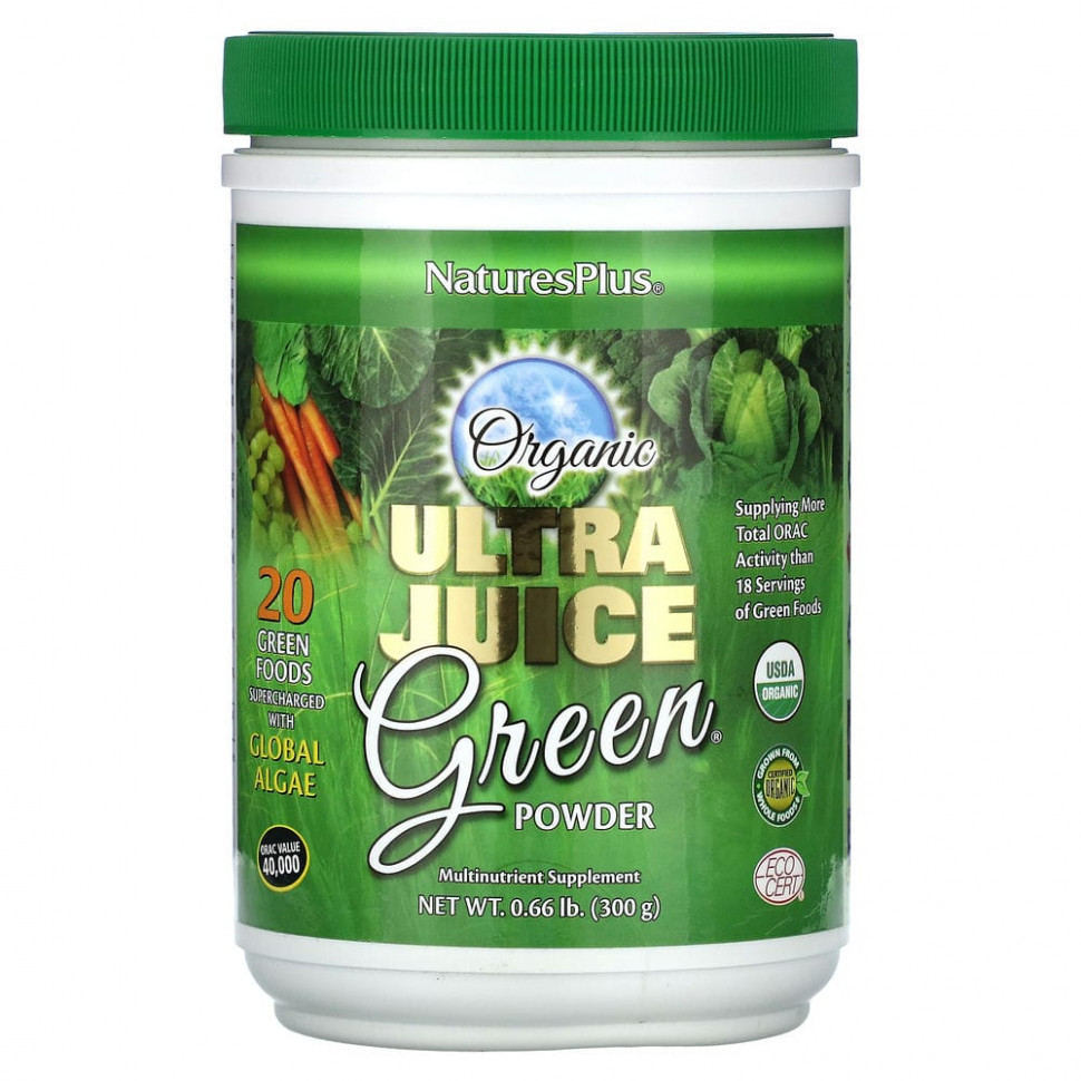  NaturesPlus,    Ultra Juice, 300  (0,66 )  Iherb ()