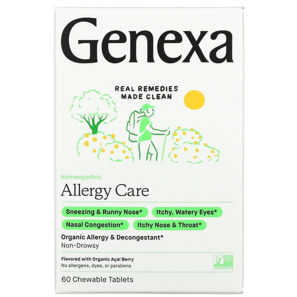 ���������� Genexa, Allergy Care, ������������ �������� �� �������� � ������, ������������ ����� ����, 60 ����������� ��������  Iherb (������)
