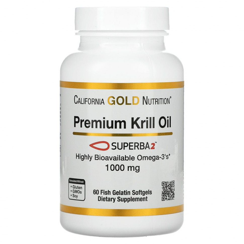 California Gold Nutrition, SUPERBA2,    , 1000 , 60      , -, 