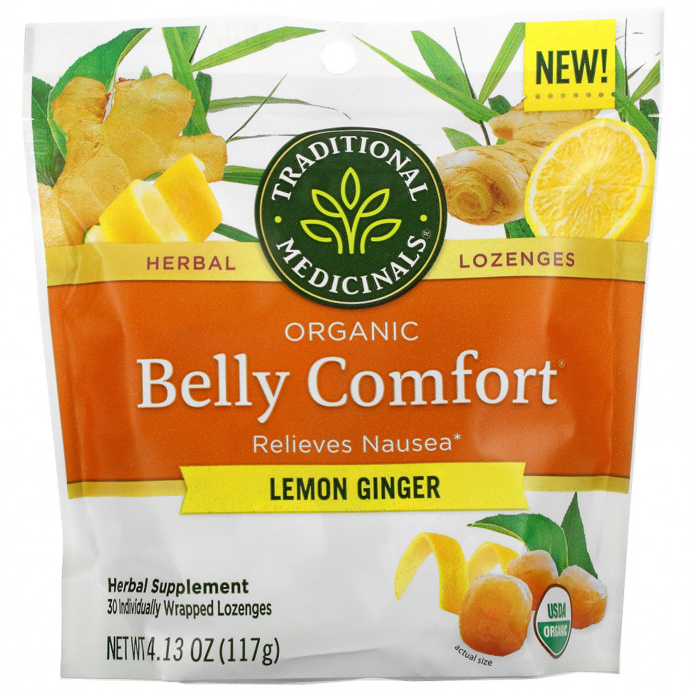 ���������� Traditional Medicinals, Organic Belly Comfort, ����� � ������, 30 �������� � �������������� ��������  Iherb (������)