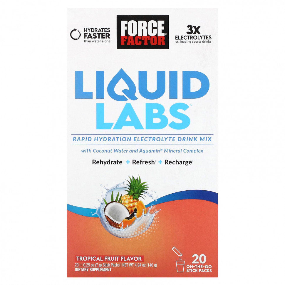 Force Factor, Liquid Labs,  , 20     7  (0,25 )    , -, 