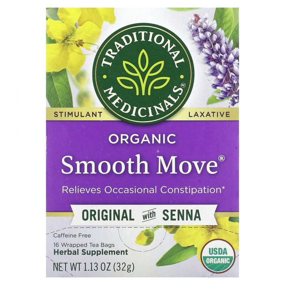 Traditional Medicinals, Organic Smooth Move,   ,  , 16  , 32  (1,13 )    , -, 