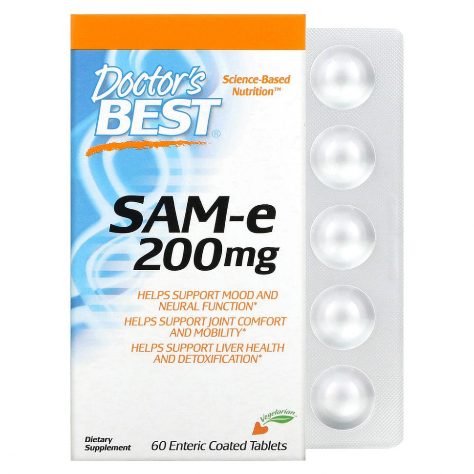 Doctor's Best, SAM-e, 200 , 60 ,       , -, 