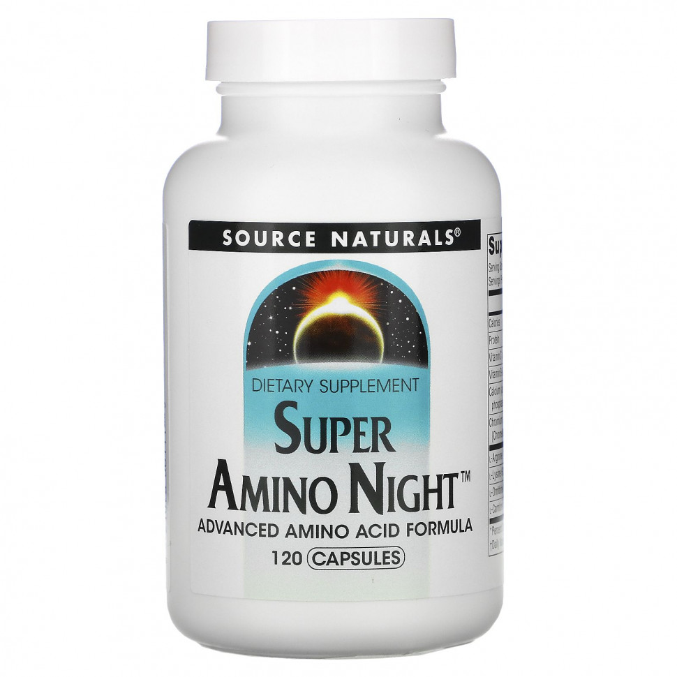 Source Naturals, Super Amino Night,   , , 120     , -, 