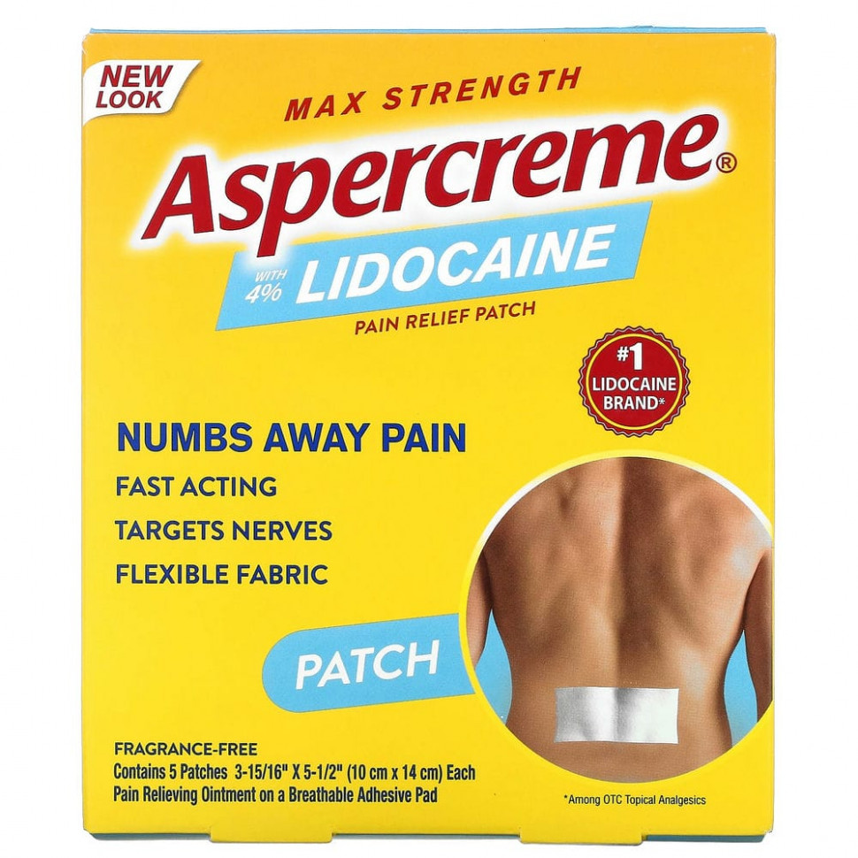 Aspercreme,    4% ,  ,  , 5  (10  x 14 )     , -, 