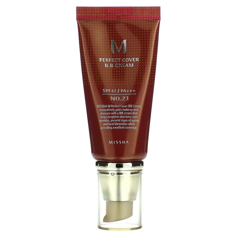 Missha, M Perfect Cover, BB-, SPF 42 PA+++,  23  , 50  (1,7 )    , -, 