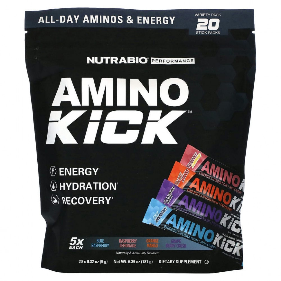 Nutrabio Labs, Amino Kick,  , 20   9  (0,32 )    , -, 