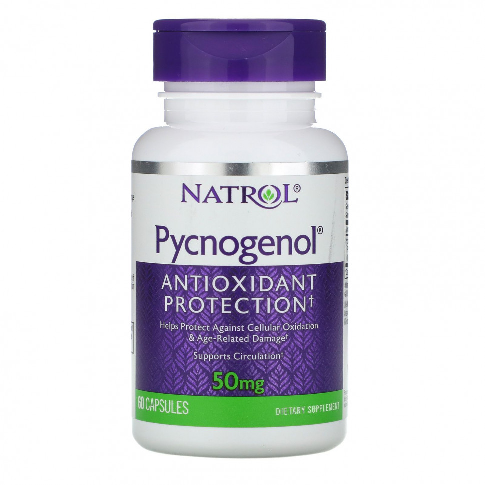 Natrol, Pycnogenol, 50 , 60     , -, 