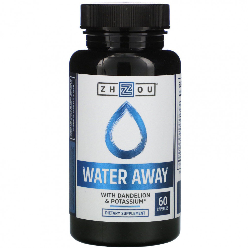 Zhou Nutrition, Water Away    , 60     , -, 