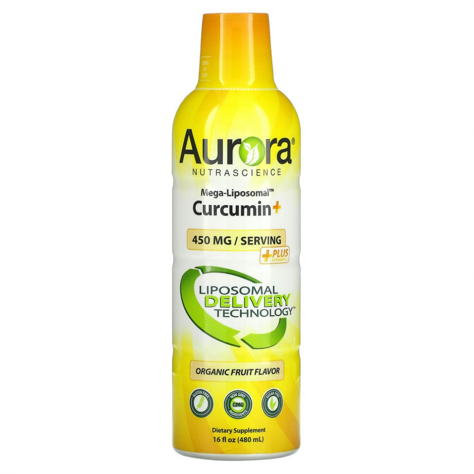 Aurora Nutrascience, Mega-Liposomal Curcumin+,   ,    , 600 , 480  (16 . )    , -, 