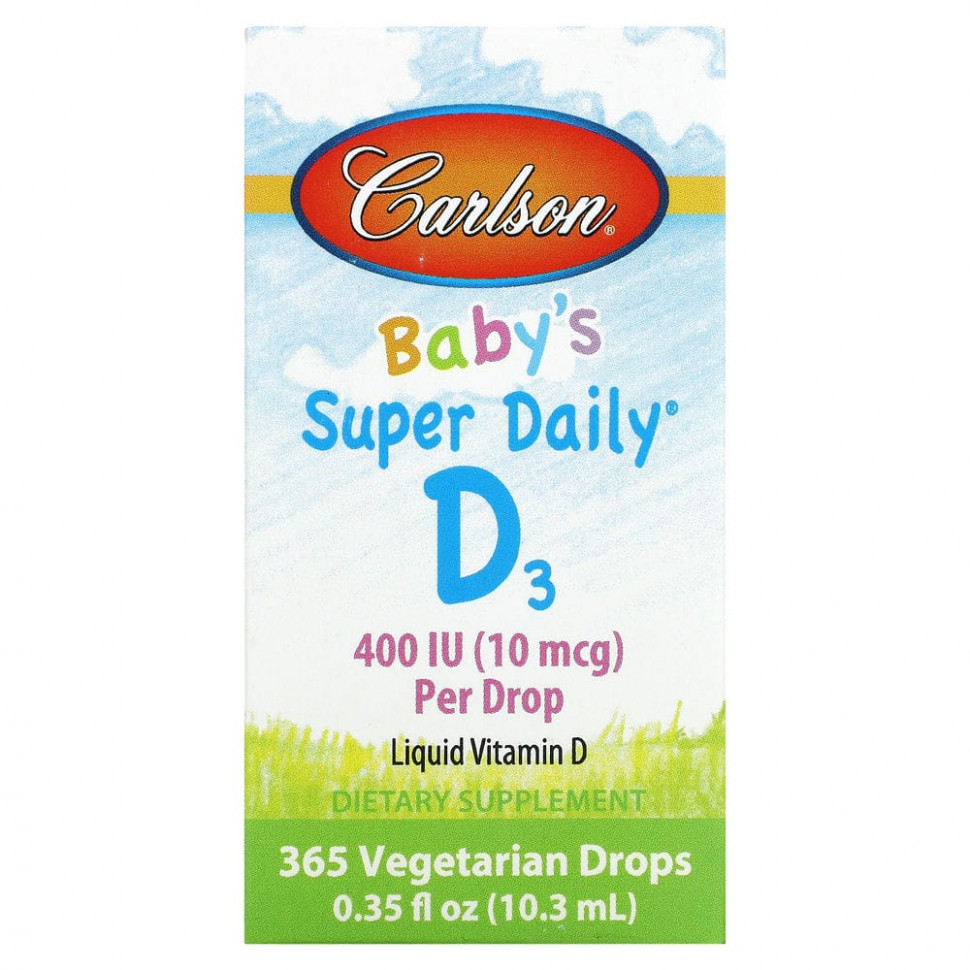 Carlson Labs, Super Daily,  D3  , 10  (400 ), 10,3  (0,35 . )    , -, 