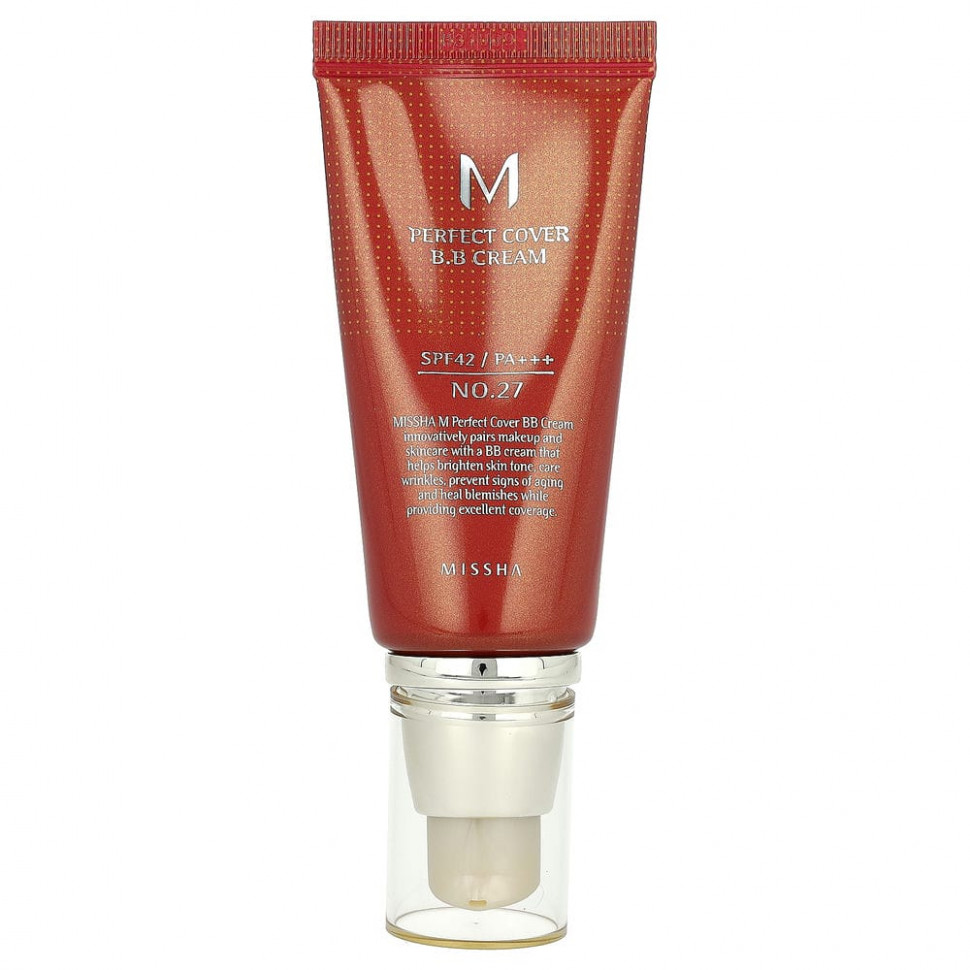 Missha, Perfect Cover BB Cream, BB-, SPF 42 PA+++,  27  , 50     , -, 