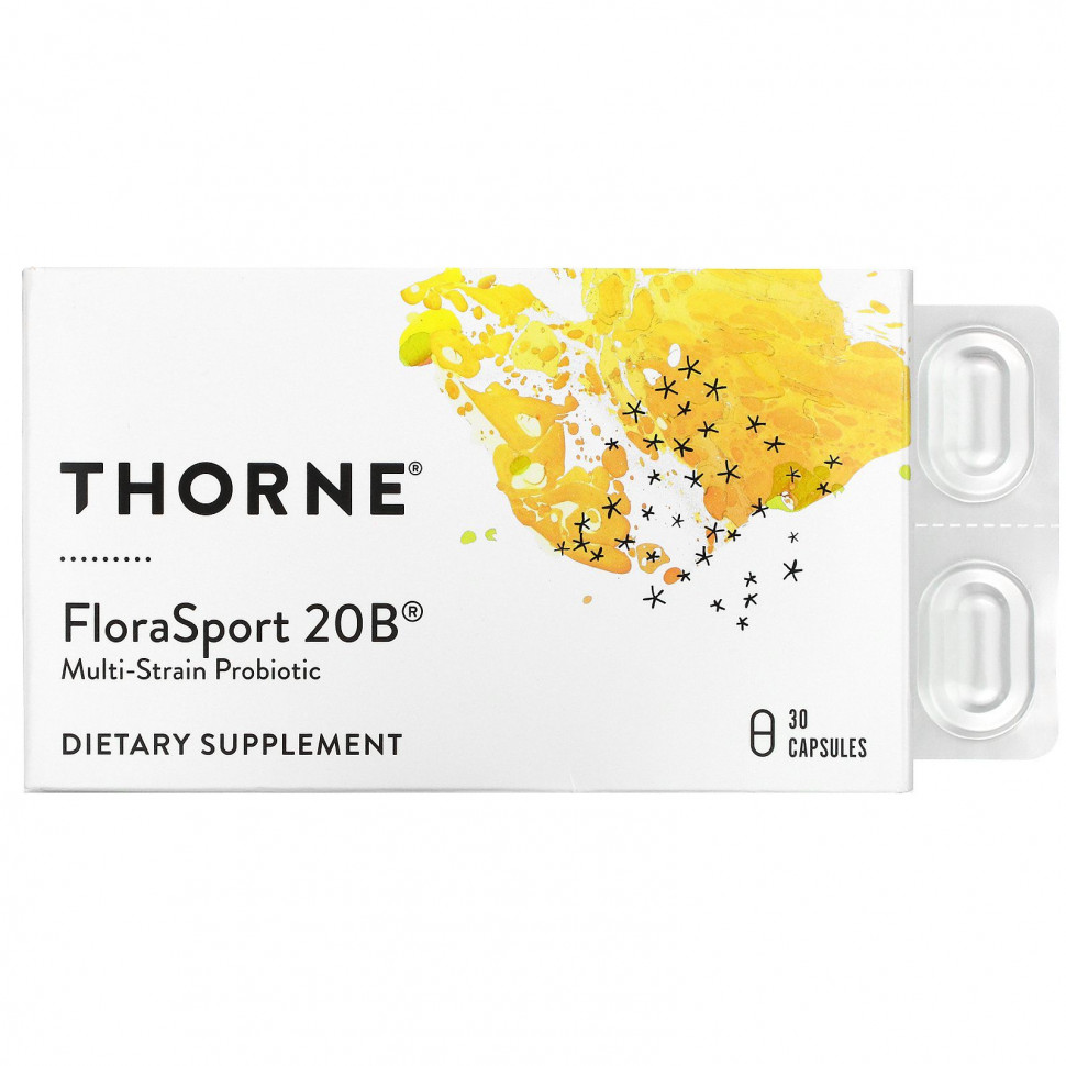 Thorne Research, FloraSport 20B, 30     , -, 