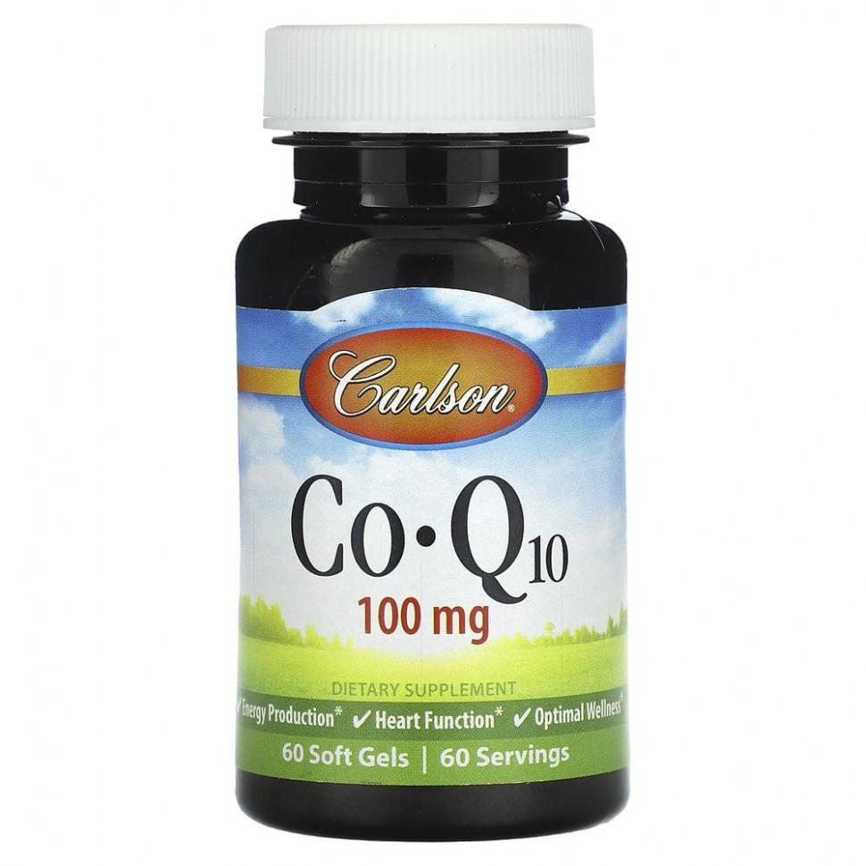 Carlson, CoQ10, 100 , 60      , -, 