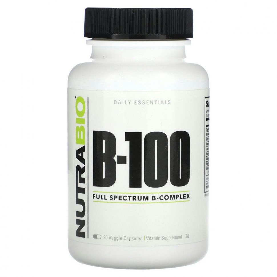 Nutrabio Labs, B-100`` 90      , -, 