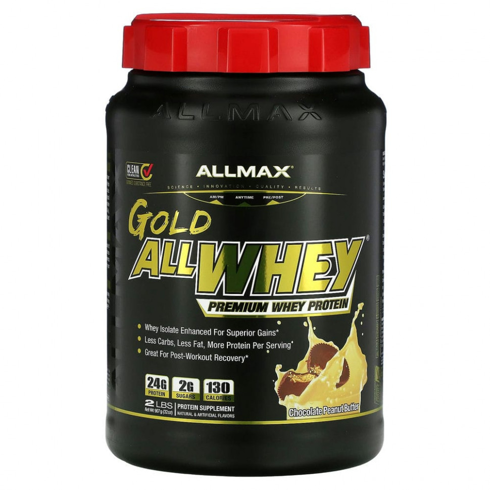 ALLMAX Nutrition, AllWhey Gold, 100%  + -  ,    , 2  (907 )    , -, 