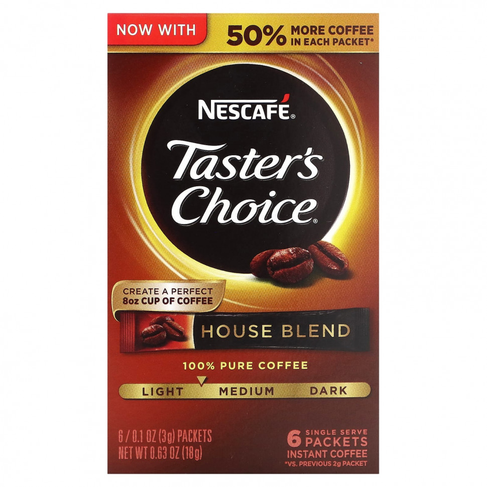 Nescaf?, Taster's Choice,  ,  ,  / , 6   3  (0,1 )    , -, 