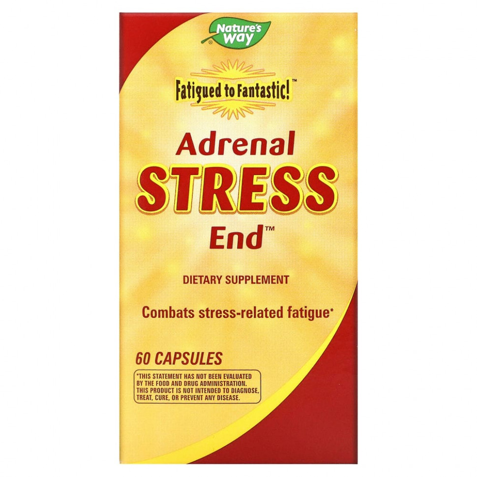 Nature's Way, Fatigued to Fantastic!, Adrenal Stress End, 60     , -, 