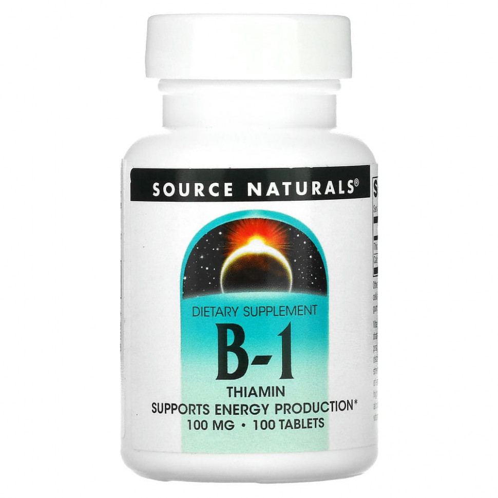 Source Naturals,  B1, , 100 , 100     , -, 