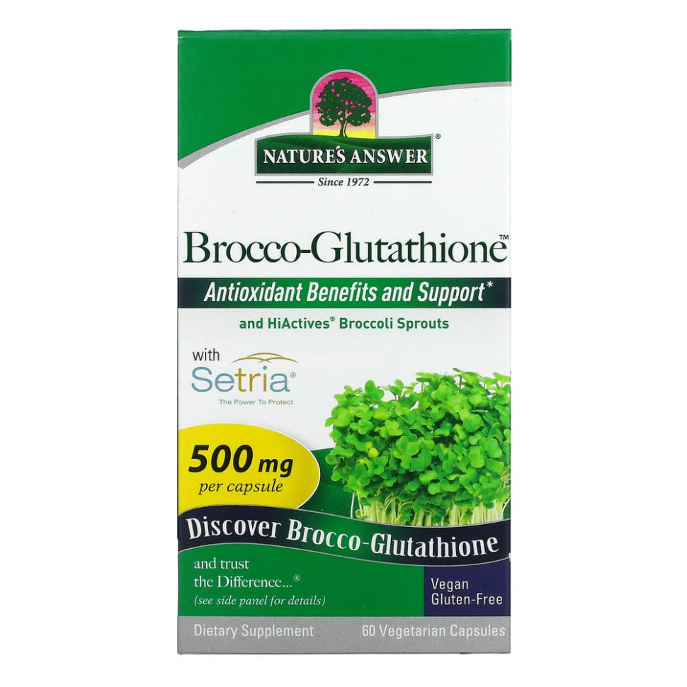  Nature's Answer, Brocco-Glutathione,     , 500 , 60    Iherb ()