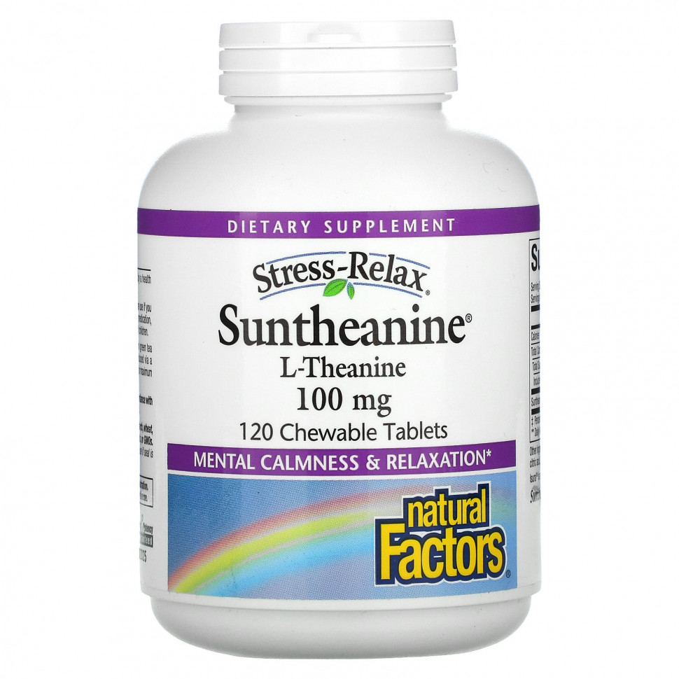 Natural Factors, Suntheanine, 100 , 120      , -, 