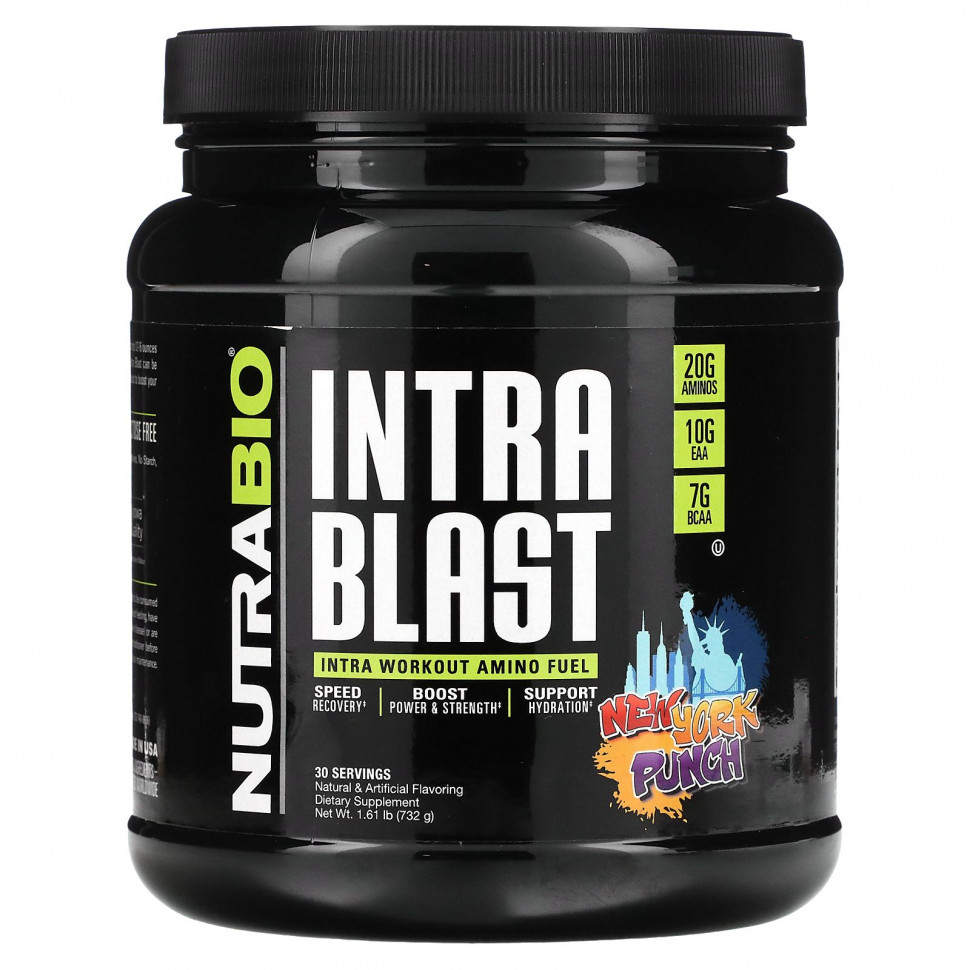 NutraBio Labs, Intra Blast,      , New York Punch, 732  (1,61 )    , -, 