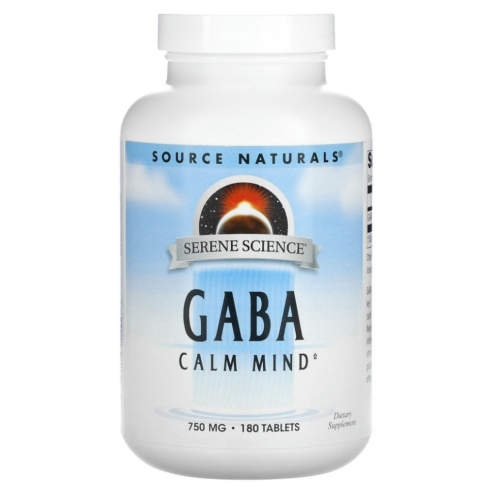 Source Naturals, GABA Calm Mind, , 750 , 180     , -, 