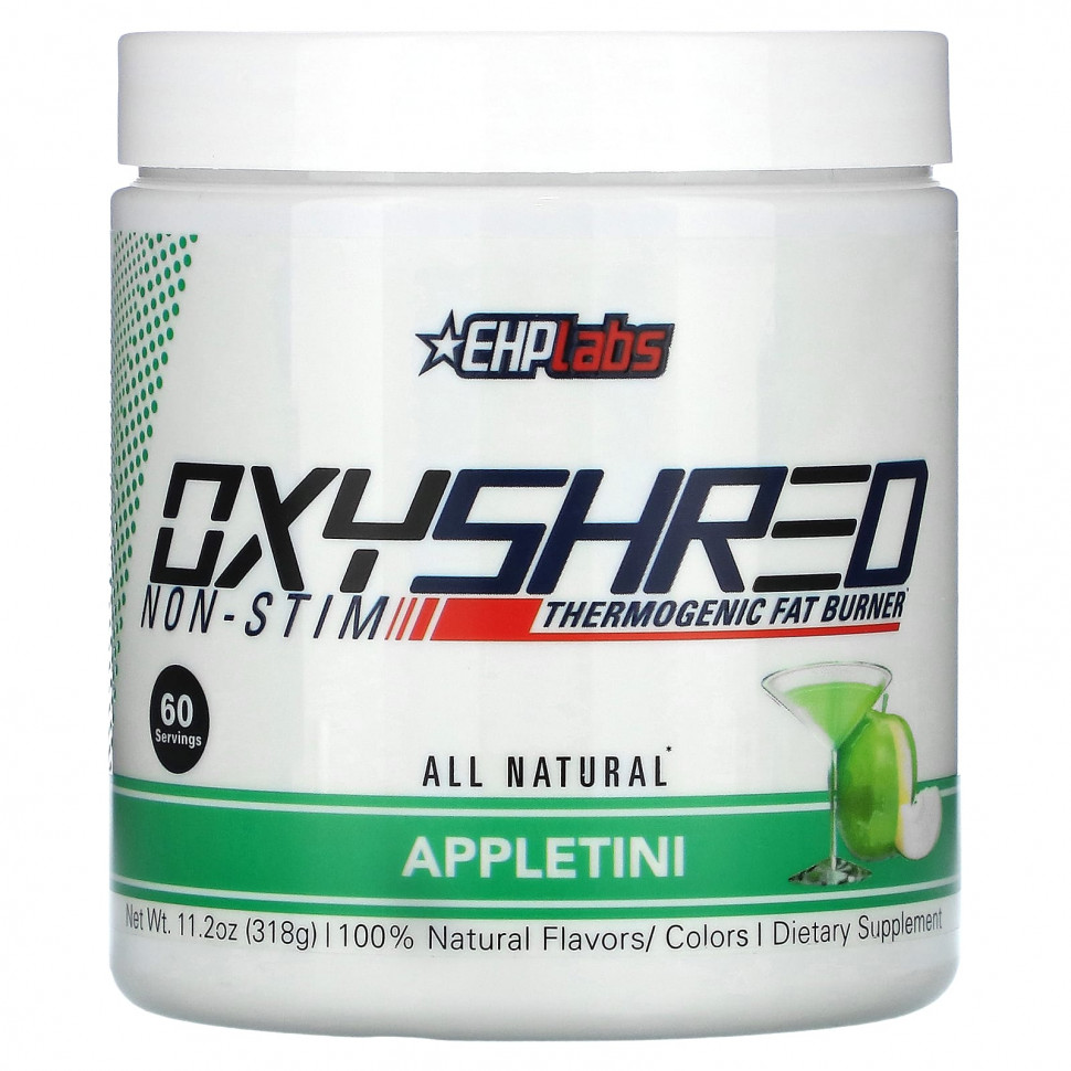 EHPlabs, OxyShred Non-Stim Thermogenic Fat Burner, Appletini, 318  (11,2 )    , -, 