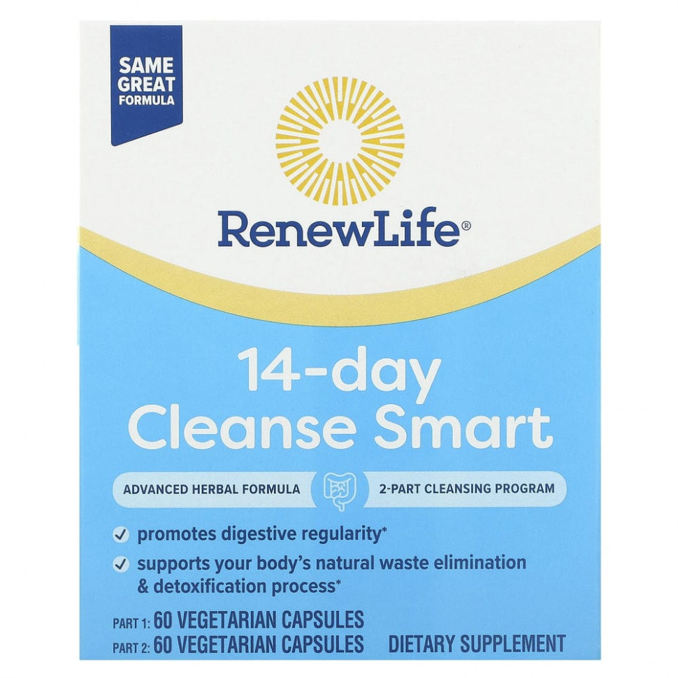 Renew Life, Advanced Cleanse Smart, 2 ,  60        , -, 