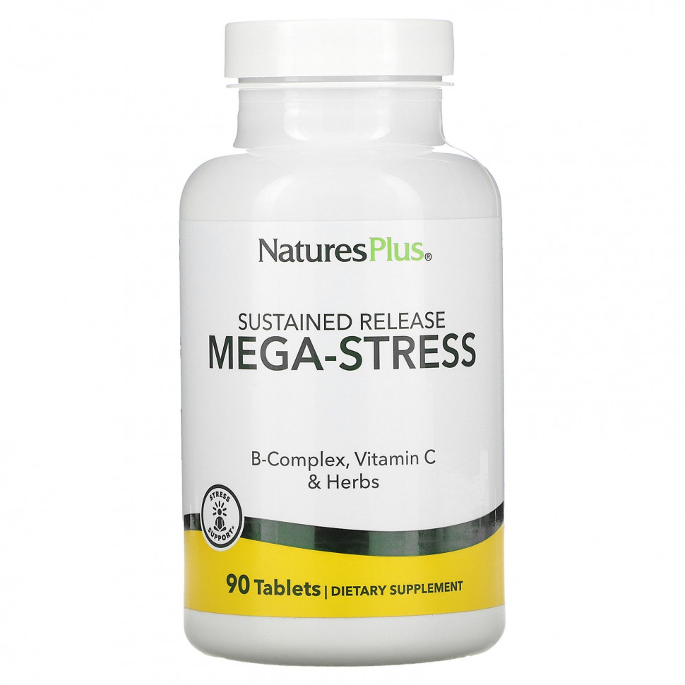  NaturesPlus, Mega-Stress,  , 90   Iherb ()