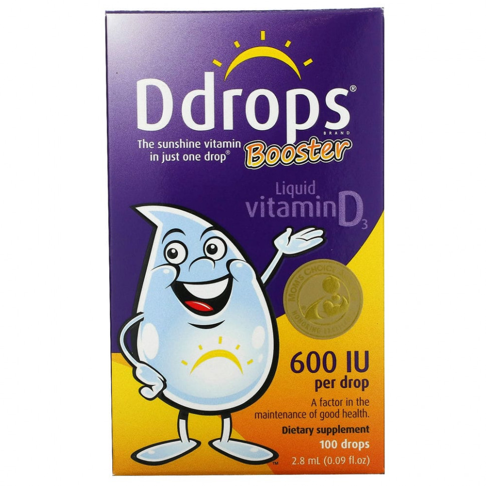 Ddrops, Booster,    D3, 600 , 2,8  (0,09 . )    , -, 