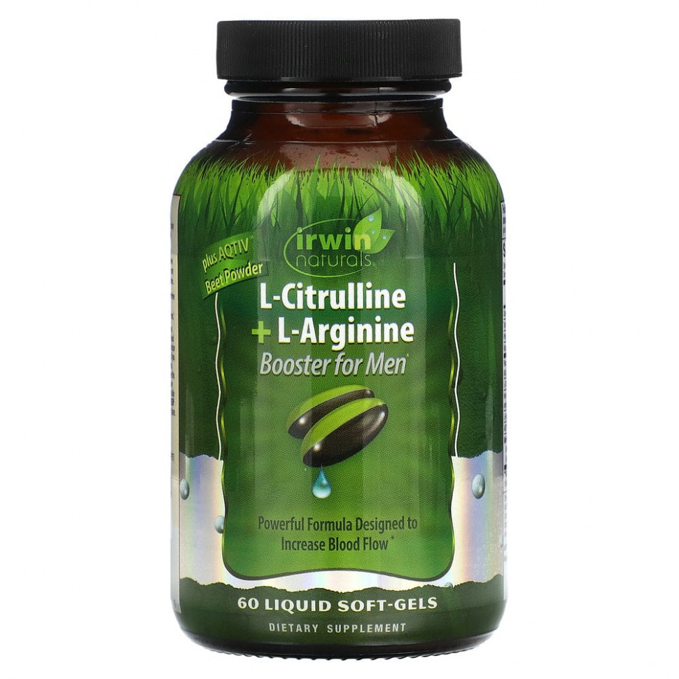 Irwin Naturals, L- + L-,   , 60      , -, 