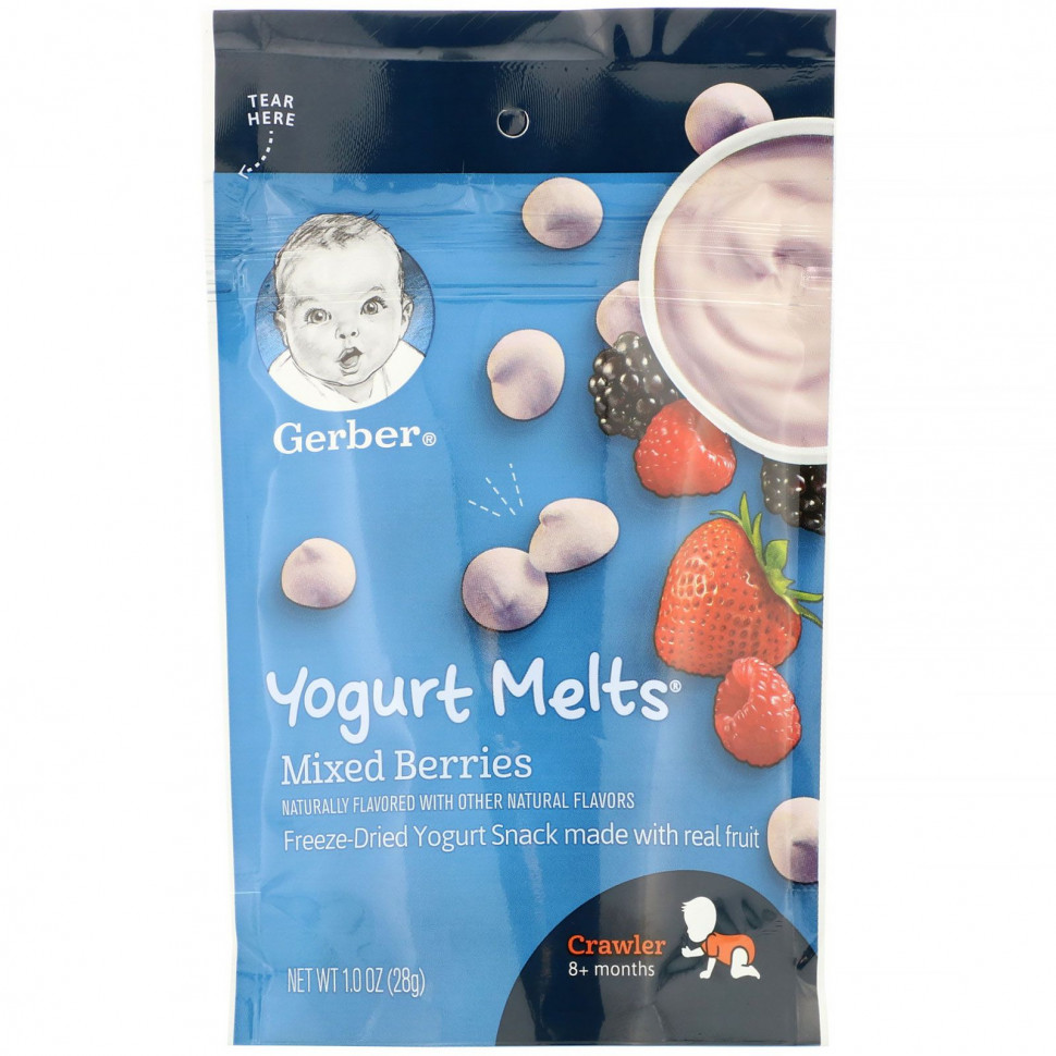 Gerber, Graduates, Yogurt Melts,  8 ,  , 28  (1,0 )    , -, 