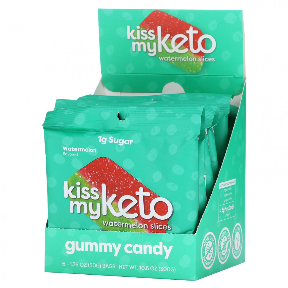 Kiss My Keto, Gummy Candy, , 6   50  (1,76 )    , -, 