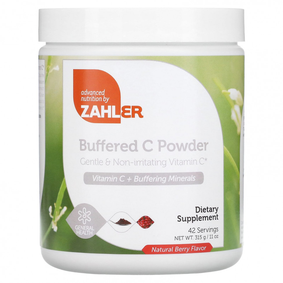 Zahler, Buffered C Powder, Natural Berry, 11 oz (315 g)    , -, 