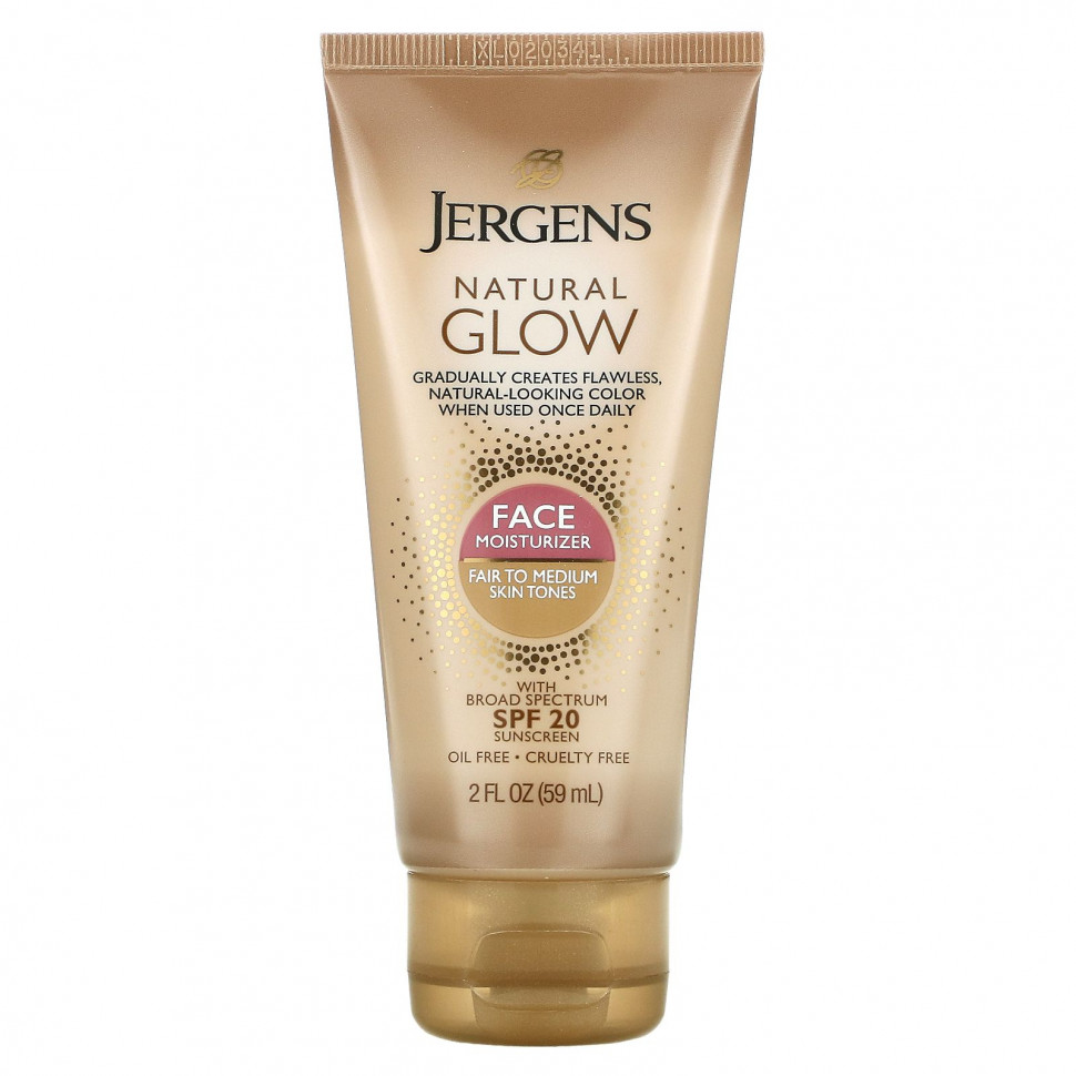 Jergens,   Natural Glow     , SPF 20,  Fair to Medium, 59     , -, 