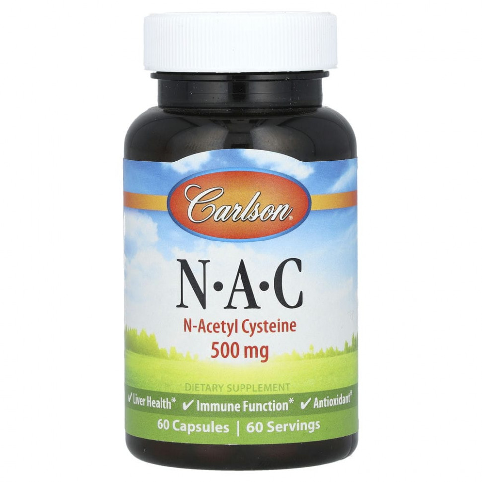 Carlson Labs, N-A-C, 500 , 60     , -, 