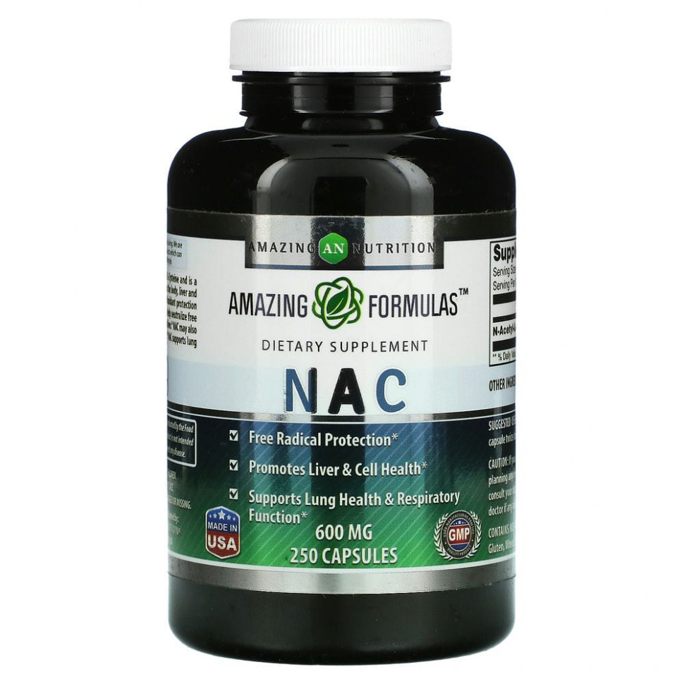 Amazing Nutrition, NAC, 600 , 250     , -, 