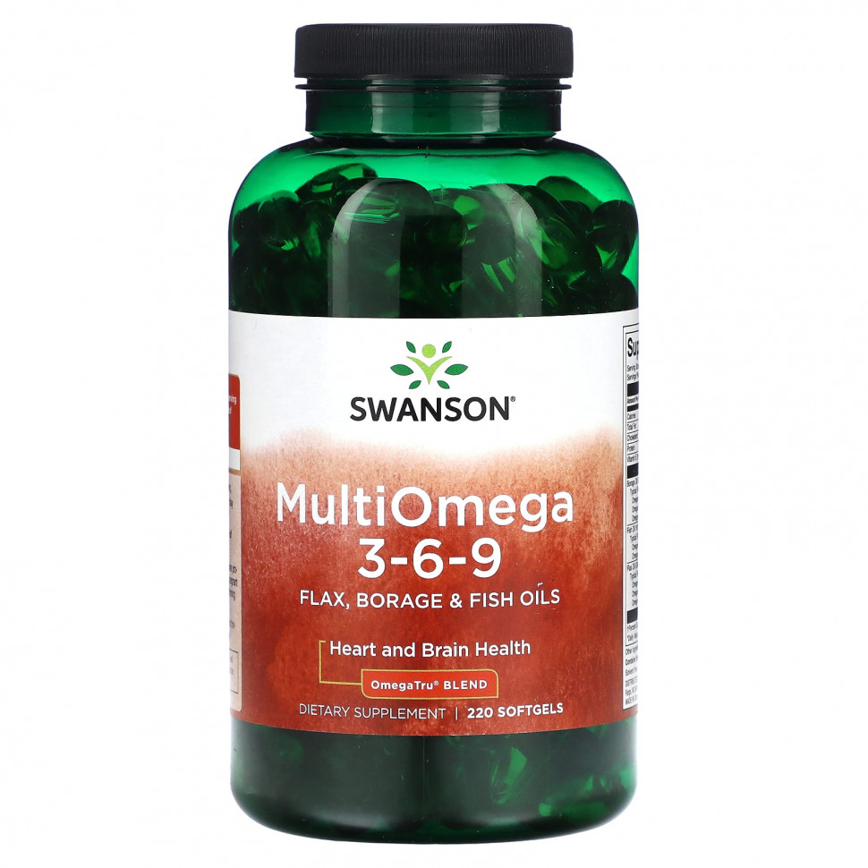 ���������� Swanson, Multi Omega 3-6-9`` 220 ������ ��������  Iherb (������)