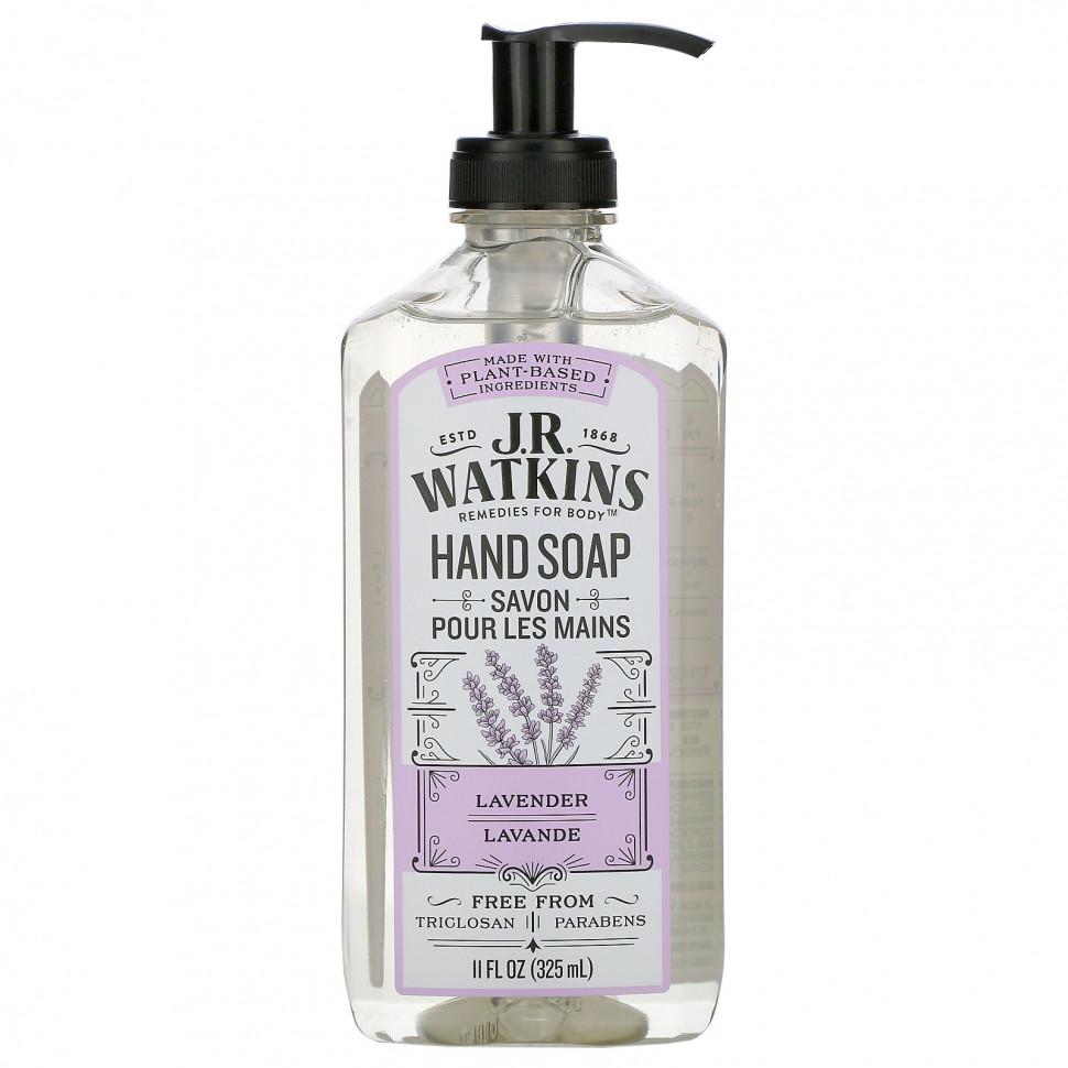 J R Watkins, Hand Soap, Lavender, 11 fl oz (325 ml)    , -, 