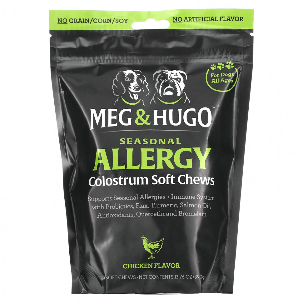  Meg & Hugo, Seasonal Allergy,    ,  ,   , , 120  , 390  (13,76 )  Iherb ()